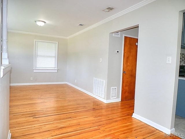 3609 Loxley Ln, Montgomery, AL 36109 - unfurnished room featuring light wood-type flooring and crown molding