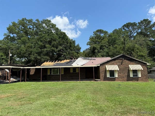 6700 Al Highway 22 N, Valley Grande, AL 36701 - view of front facade featuring a front yard and brick siding