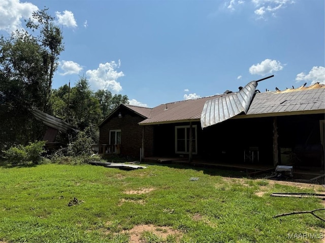 6700 Al Highway 22 N, Valley Grande, AL 36701 - rear view of property featuring a yard and a metal roof