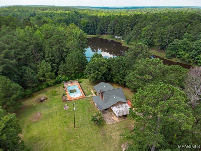 1245 Providence Rd, Titus, AL 36080 - aerial overview of property's location with a forest and a nearby body of water