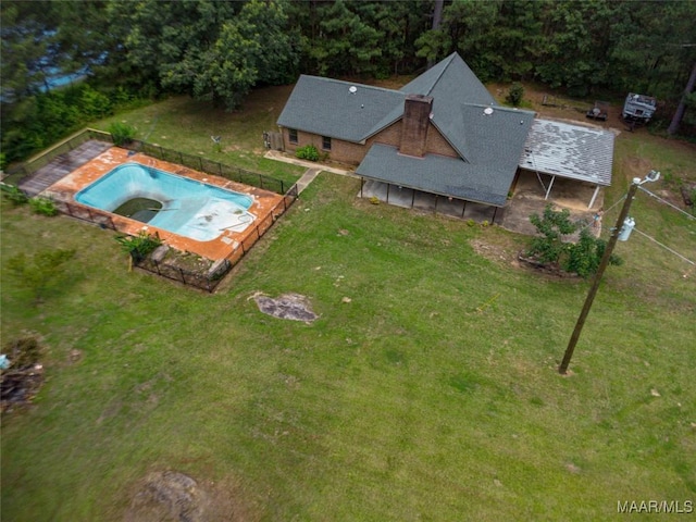 1245 Providence Rd, Titus, AL 36080 - aerial view of property and surrounding area featuring a pool