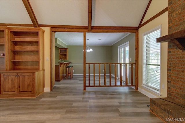 1245 Providence Rd, Titus, AL 36080 - hallway with ornamental molding and light wood-type flooring