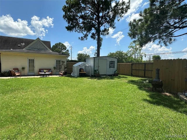 4525 Lisa Ct, Montgomery, AL 36106 - fenced backyard featuring a storage shed