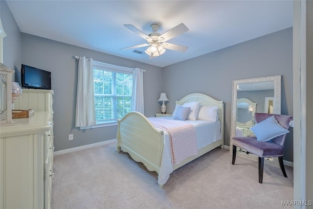 742 Mckeithen Pl, Millbrook, AL 36054 - bedroom with light carpet and a ceiling fan