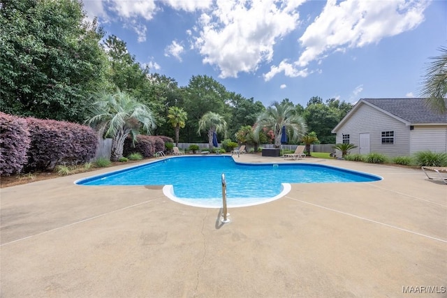 742 Mckeithen Pl, Millbrook, AL 36054 - view of pool with a patio area and view of scattered trees