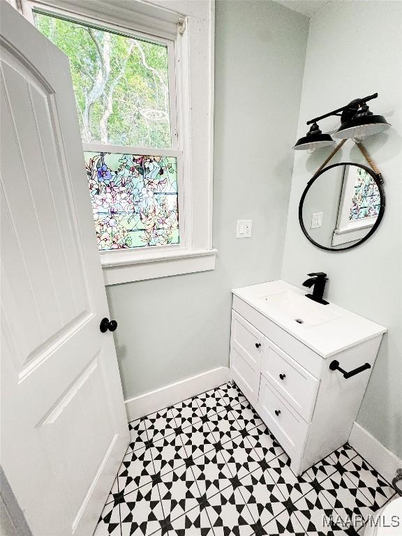 3155 Wilmington Rd, Montgomery, AL 36105 - bathroom with vanity and tile patterned floors