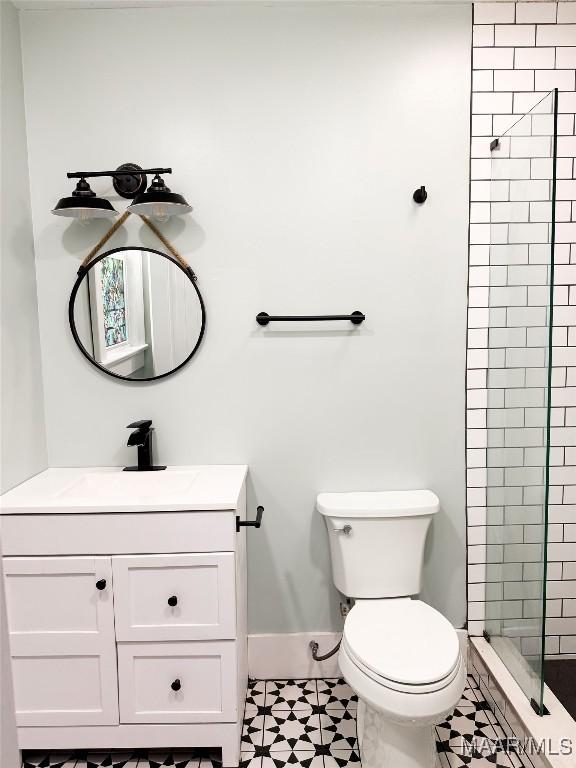 3155 Wilmington Rd, Montgomery, AL 36105 - bathroom with vanity and a stall shower