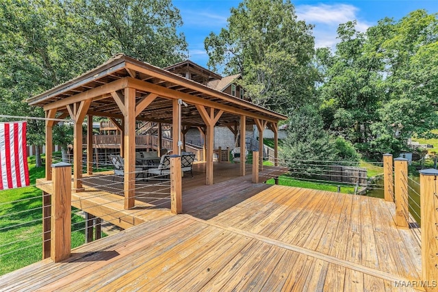 215 Hickory Rd, Titus, AL 36080 - view of wooden terrace