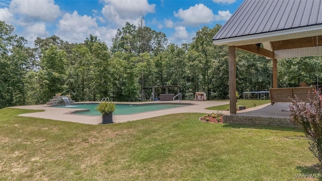 362 Driver Rd, Deatsville, AL 36022 - outdoor pool with a patio area and a yard