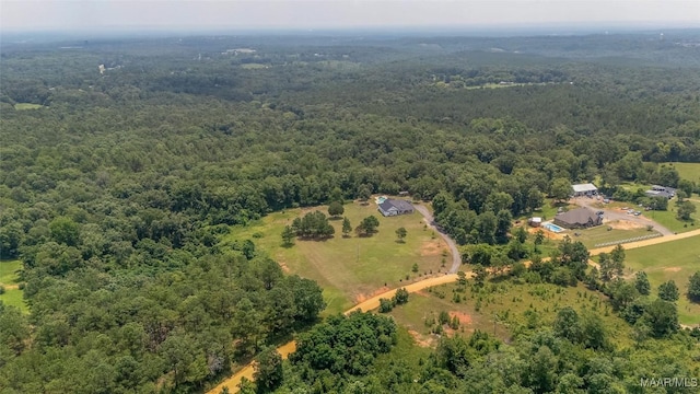 362 Driver Rd, Deatsville, AL 36022 - aerial overview of property's location with a heavily wooded area