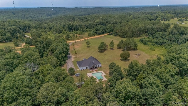 362 Driver Rd, Deatsville, AL 36022 - view of property location with a forest and a pool