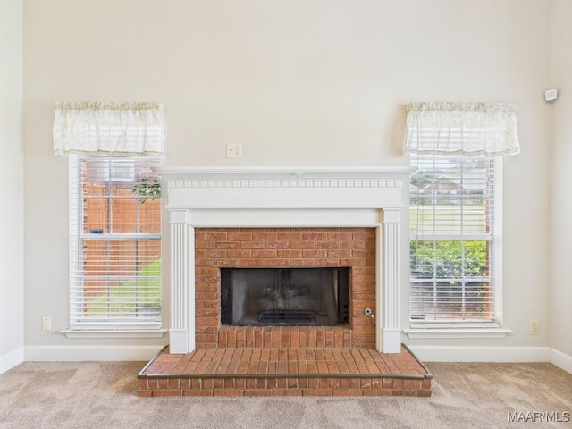7467 Old Pump Rd, Montgomery, AL 36117 - detailed view of carpet and a brick fireplace