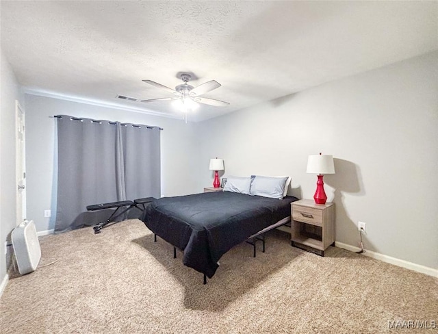 7908 Arrowhead Forest Ct, Montgomery, AL 36117 - carpeted bedroom featuring baseboards and a ceiling fan