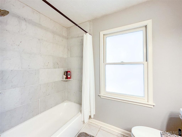 7908 Arrowhead Forest Ct, Montgomery, AL 36117 - full bathroom with tile patterned flooring and shower / tub combo with curtain