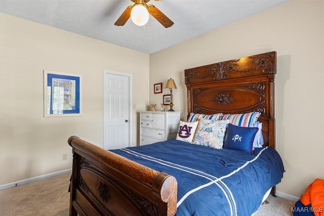 8872 Old Magnolia Way, Montgomery, AL 36116 - bedroom with carpet flooring and a ceiling fan