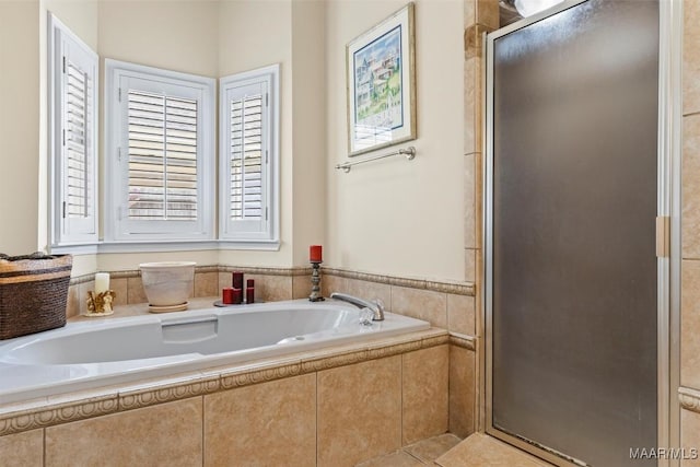 8872 Old Magnolia Way, Montgomery, AL 36116 - bathroom featuring a stall shower and a garden tub