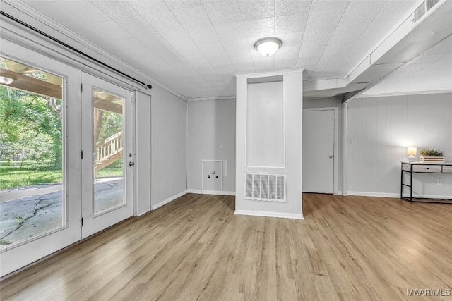 1422 Flamingo Ln, Montgomery, AL 36116 - basement with light wood-style flooring and ornamental molding