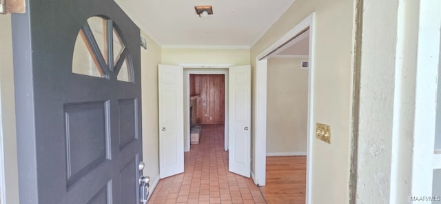 2804 Sumter Ave, Montgomery, AL 36109 - entryway with ornamental molding and brick patterned flooring