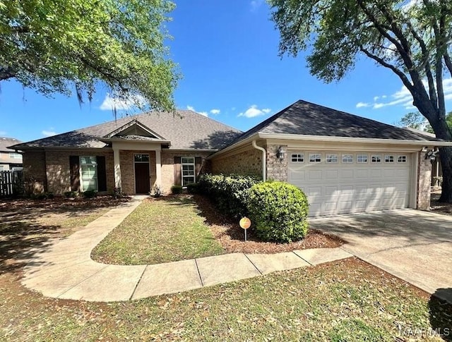 3701 Weston Pl, Montgomery, AL 36116 - single story home featuring a garage, concrete driveway, and brick siding