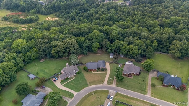 285 Cedar Ridge Dr, Wetumpka, AL 36093 - aerial view of property's location with a heavily wooded area