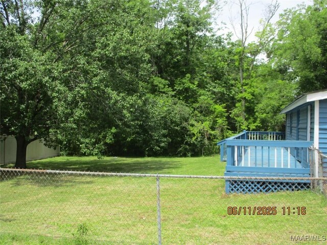 398 Birch Ave, Selma, AL 36701 - view of yard featuring a deck