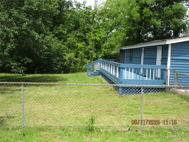 398 Birch Ave, Selma, AL 36701 - view of yard with a deck