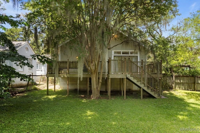 610 Ponce De Leon Ave, Montgomery, AL 36106 - back of property with stairs and a deck