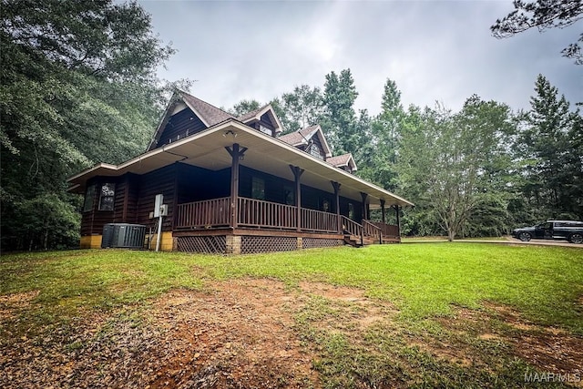 1267 County Road 85th Rd, Prattville, AL 36067 - view of front of home with covered porch and a front lawn