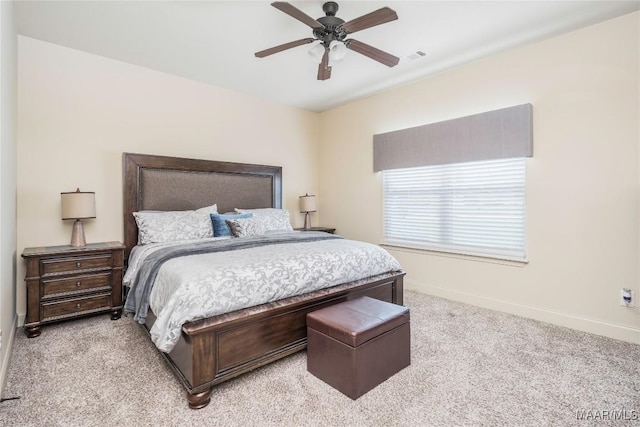 3915 Eagle Ridge Ln, Opelika, AL 36801 - bedroom with light carpet and ceiling fan