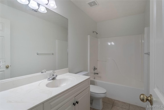 9621 Colleton Pl, Montgomery, AL 36117 - full bath featuring vanity, tile patterned floors, and shower / tub combination