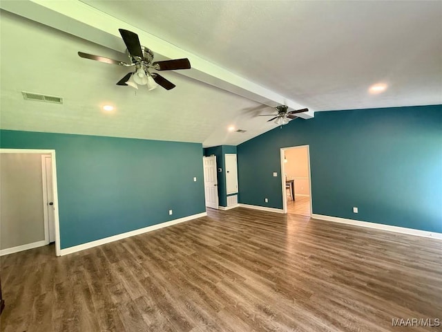 311 Old Marion Junction Rd, Selma, AL 36701 - empty room with ceiling fan, wood finished floors, and recessed lighting