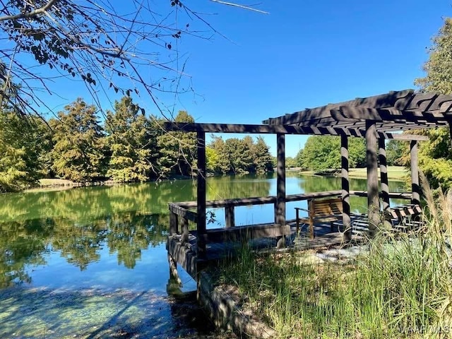 5650 Ash Grove Ct, Montgomery, AL 36116 - dock featuring a water view