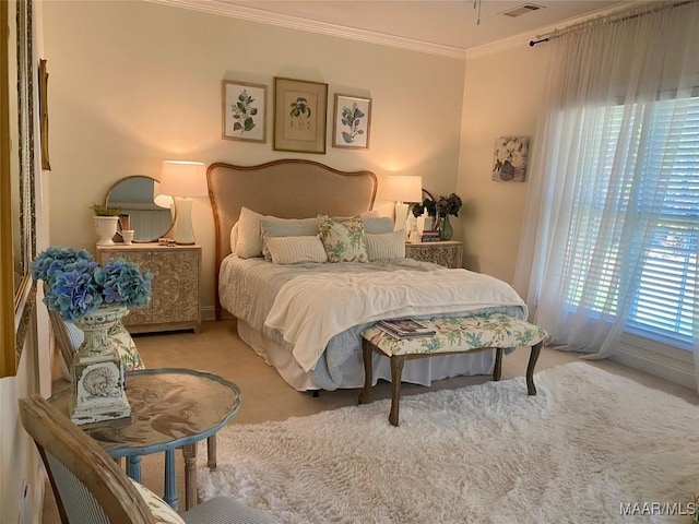 5650 Ash Grove Ct, Montgomery, AL 36116 - bedroom with carpet and crown molding