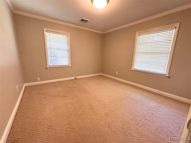 3551 Dalraida Pkwy, Montgomery, AL 36109 - spare room featuring ornamental molding and light carpet