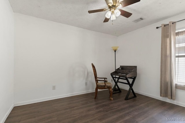 6526 Ridgeview Ln, Montgomery, AL 36116 - unfurnished room with dark wood-style floors and ceiling fan