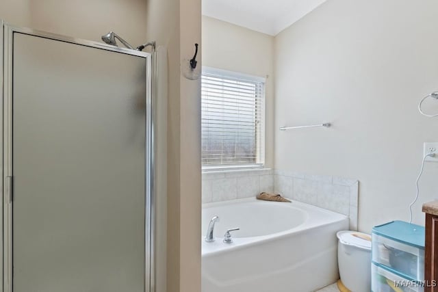 6526 Ridgeview Ln, Montgomery, AL 36116 - full bathroom with a stall shower, a bath, and vanity