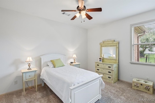 9185 Brenham Ct, Montgomery, AL 36117 - bedroom featuring light colored carpet and ceiling fan