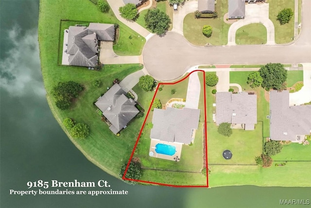 9185 Brenham Ct, Montgomery, AL 36117 - view of property location with property boundaries highlighted