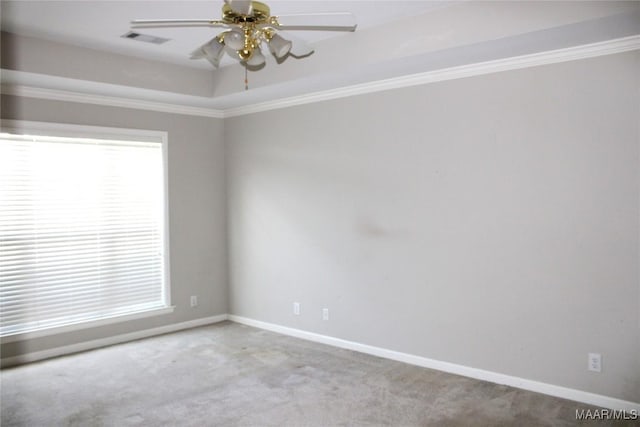 2108 Halcyon Downs Loop, Montgomery, AL 36117 - carpeted empty room featuring ceiling fan and crown molding