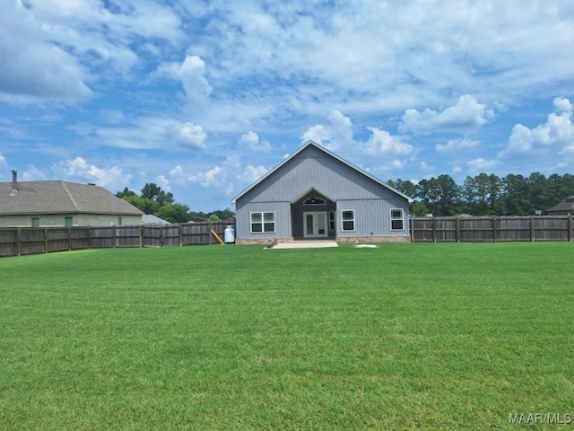 101 Regans Way S, Deatsville, AL 36022 - back of property featuring a fenced backyard and french doors