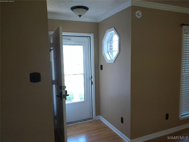 213 Foxdale Rd, Millbrook, AL 36054 - entryway with light wood-style floors and ornamental molding