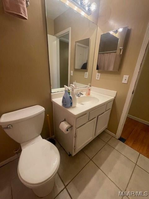 3440 Wickham Rd, Montgomery, AL 36116 - bathroom with vanity and tile patterned floors