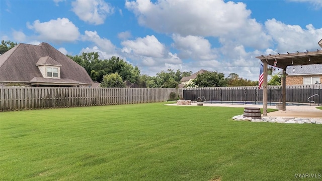 59 Gresham Dr, Millbrook, AL 36054 - fenced backyard with a patio