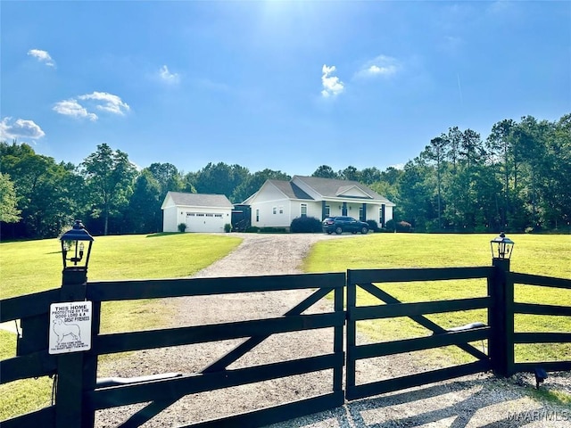 447 Cloverdale Rd, Greenville, AL 36037 - gate featuring an outdoor structure
