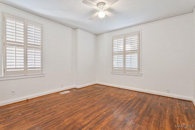 533 Morningview Dr, Montgomery, AL 36109 - empty room featuring wood finished floors and ceiling fan