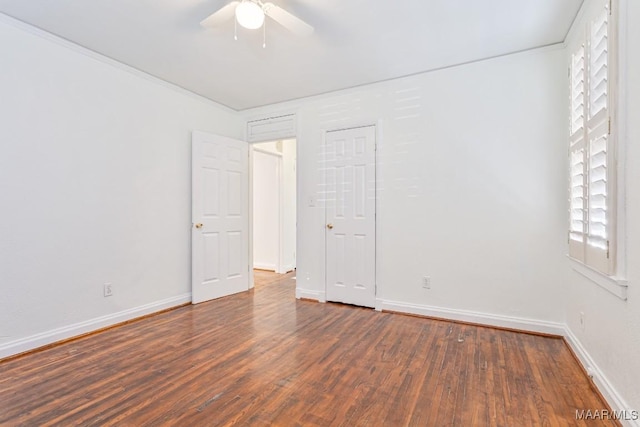 533 Morningview Dr, Montgomery, AL 36109 - unfurnished bedroom featuring wood finished floors and a ceiling fan