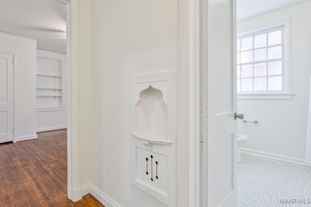 533 Morningview Dr, Montgomery, AL 36109 - corridor featuring baseboards and dark wood-style flooring