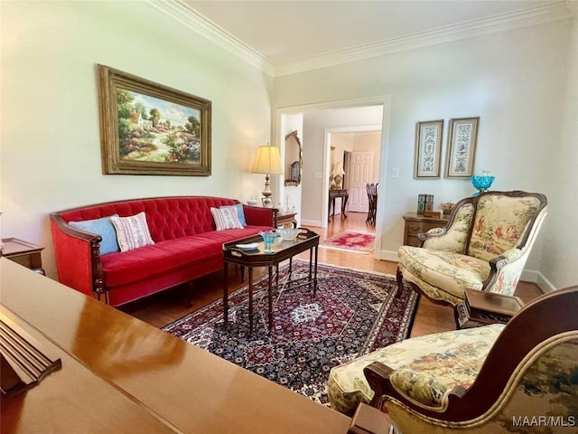 9865 Wynchase Cir, Montgomery, AL 36117 - living room with ornamental molding and wood finished floors