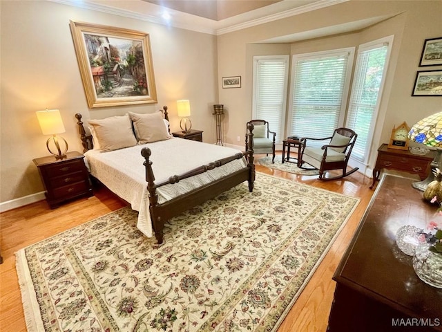 9865 Wynchase Cir, Montgomery, AL 36117 - bedroom with ornamental molding and light wood-type flooring