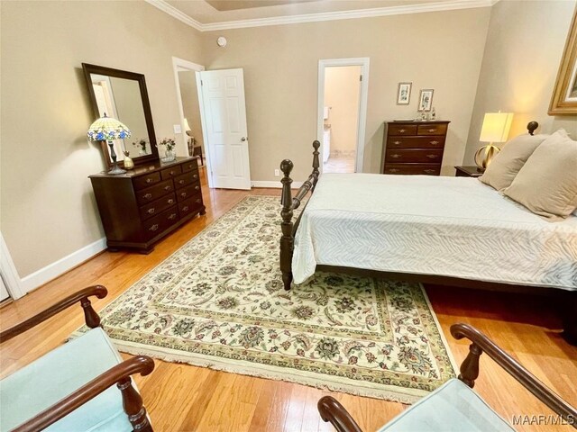 9865 Wynchase Cir, Montgomery, AL 36117 - bedroom featuring crown molding and wood finished floors